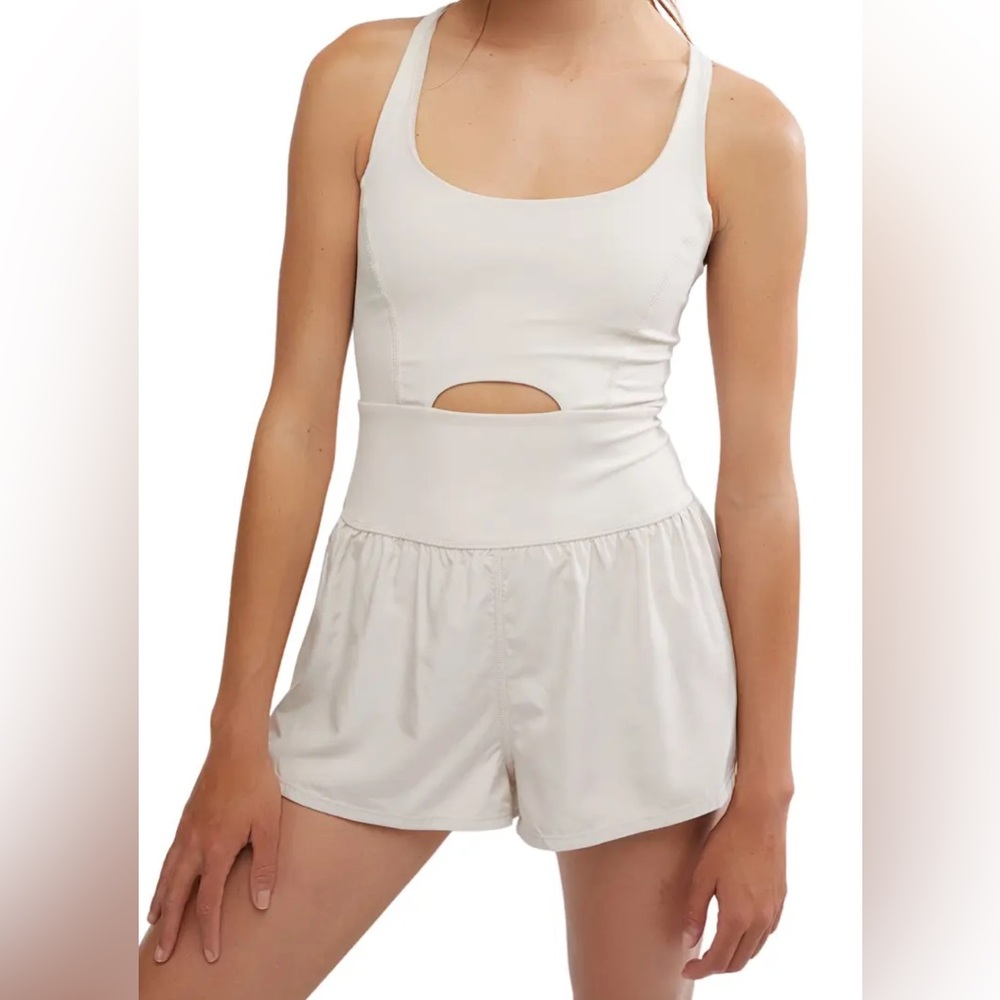 FP Movement Righteous Runsie Romper sz Large NWT Athletic Workout